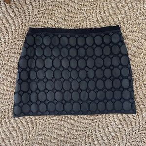 VGUC Theory leather detail mini skirt